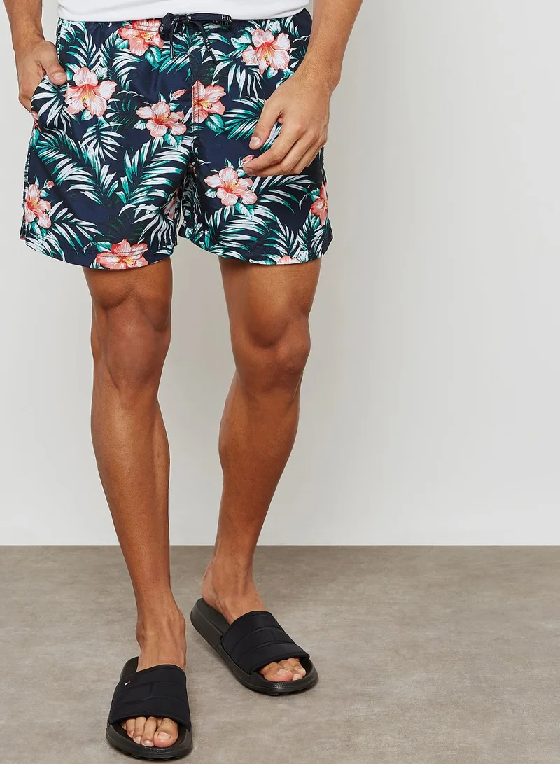 TOMMY HILFIGER Hibiscus Print Swim Shorts