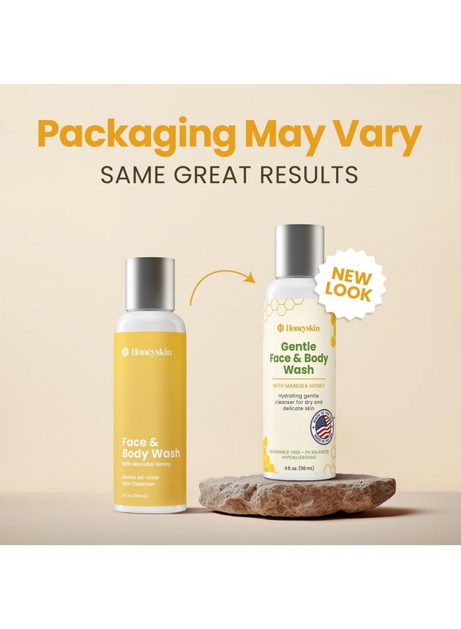 Honeyskin Face and Body Wash Moisturizer for Acne and Sensitive Skin Body Wash with Manuka Honey - Hydrating Facial Cleanser for Dry and Sensitive Skin and Anti-Aging Skincare for Men and Women (4oz) - Image 2