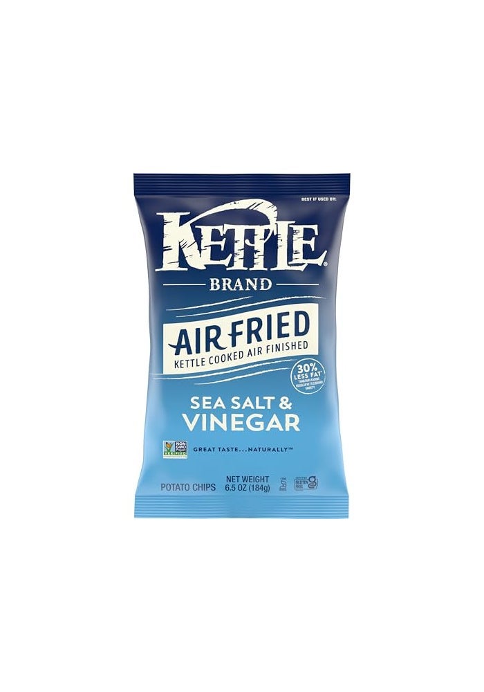 Kettle Brand Potato Chips Air Fried Sea Salt  Vinegar Kettle Chips 65 Oz Bag - Image 1