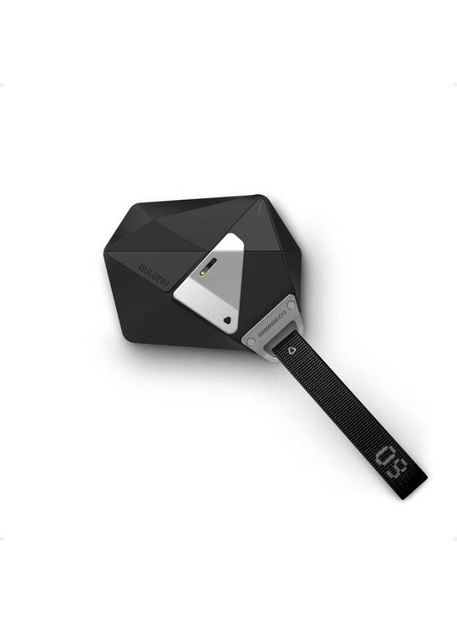 Aulumu A09 Geometric AirPods Pro 2 Case [2nd/1st Generation] with Lock | Protective Cover with Nylon Buckle | Alloy Armour | Compatible with Apple AirPods Pro(2023/2022/2019) - Black - Image 1