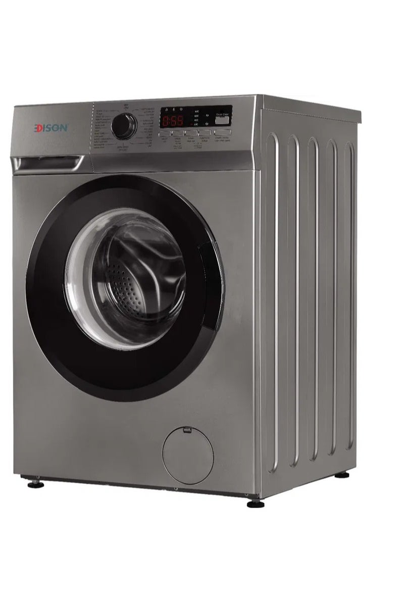 اديسون غسالة اوتوماتيك إديسون، 8 كجم، 1400 دورة في الدقيقة، تعبئة امامية، EDSF08 - رمادي غامق - Image 2