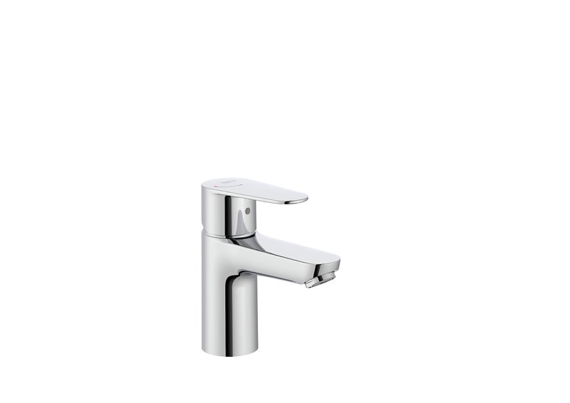 Roca A5A324FC00 Victoria Plus Sink Mixer, Smooth Body, Cold Start, Chrome - Image 1