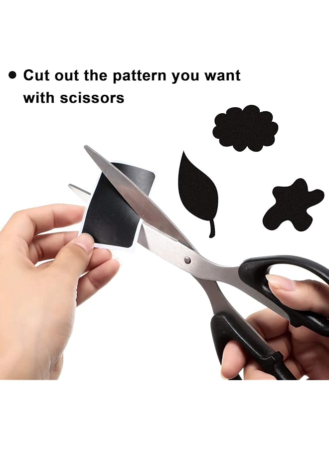 إيروريكس ملصقات سبورة قابلة لإعادة الاستخدام ومقاومة للماء وملصقات سبورة لتخزين وأكواب زجاجية وحاويات مع علامتين من الطباشير ومنظم للمكتب والمطبخ، 180 قطعة، 55 مم × 34 مم، 2 لفة - Image 5