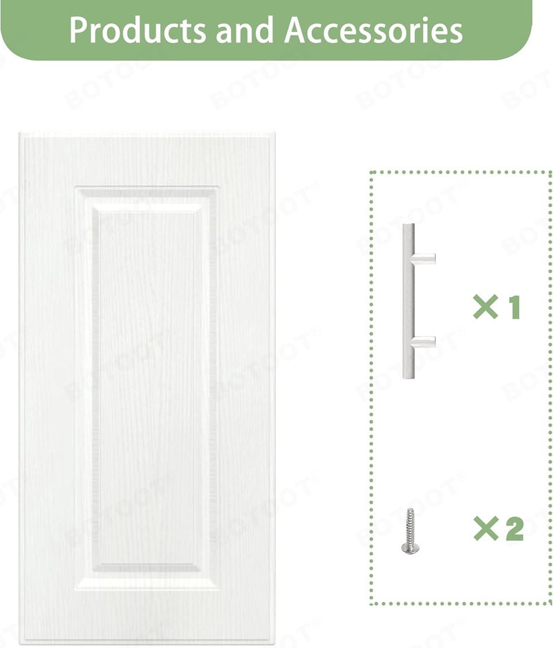 BOTOOT Built-in Cabinet Doors - Cabinet Doors for Kitchen, Living Room, Bedroom, Bathroom - 29 Inch High (White Texture, 14.5 Inch Wide) - Image 5