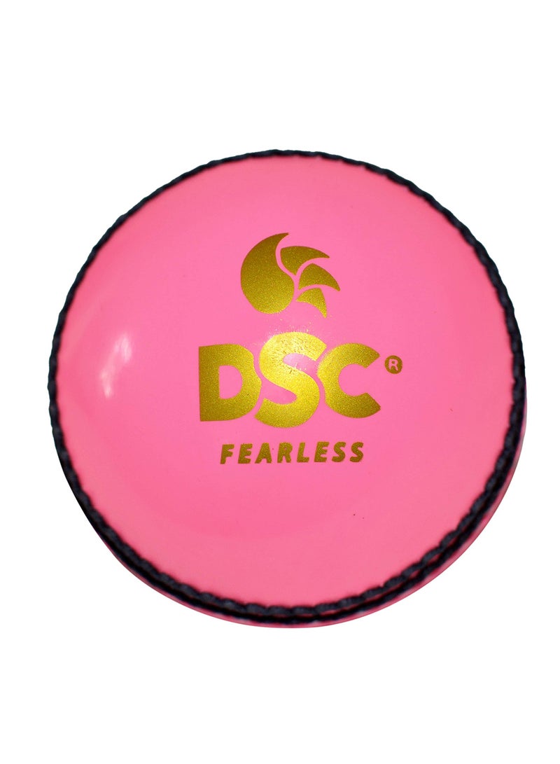 DSC Incredible Marathon Synthetic Tennis Cricket Ball (Pink)| Leather | Suitable for Practice Game | Training | Hard Court | Grass  - Image 1