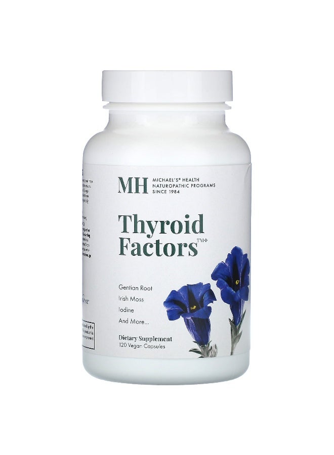 Michael's Naturopathic Michael's Naturopathic, Thyroid Factors, 120 Vegan Capsules - Image 1
