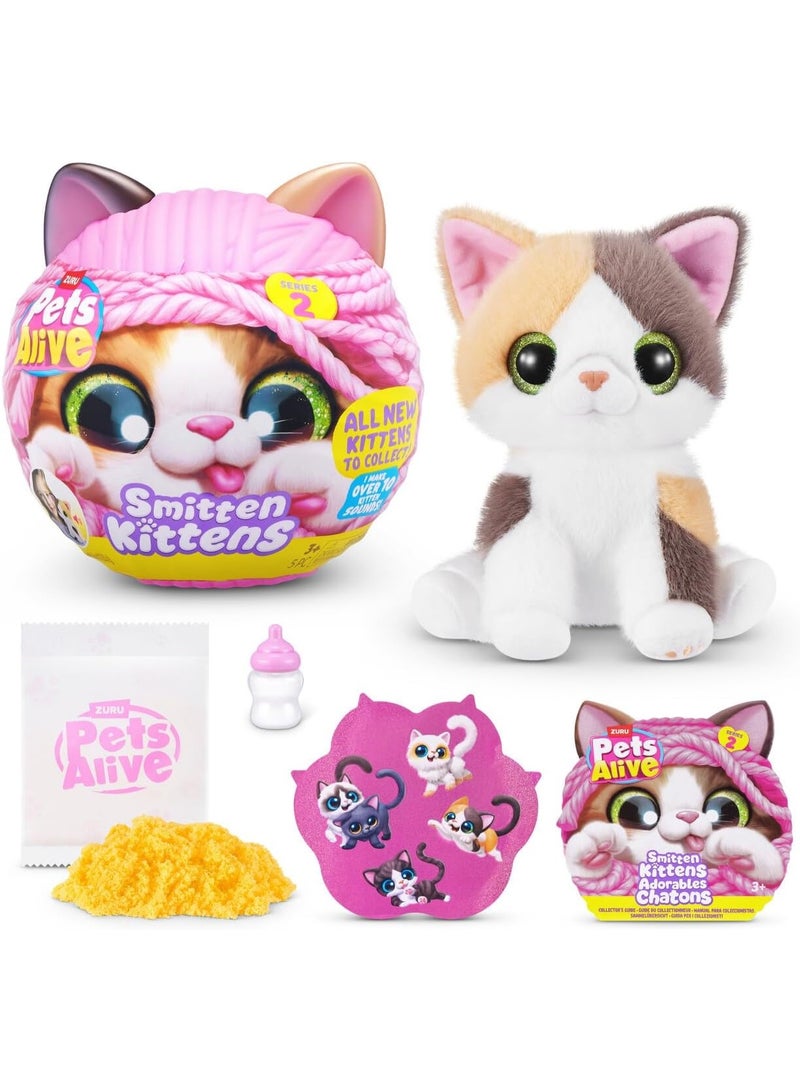 ZURU Pets Alive Smitten Kittens Series 2 Collectible Plush Toy Set, 5-Pack - Image 5