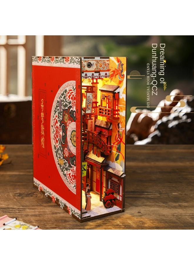 Bluejw DIY Cabin Collection Pavilion 3D Three-dimensional Assembled Model Creative Handmade Book House Micromodel Birthday Gift - Image 1