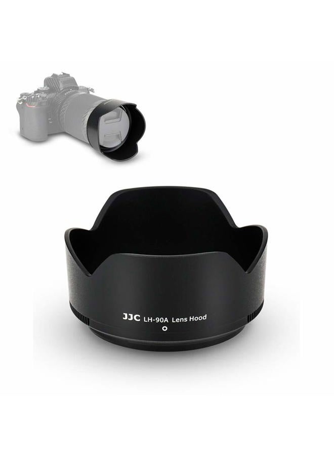 JJC Reversible Lens Hood Shade for Nikon NIKKOR Z DX 50-250mm f/4.5-6.3 VR Lens and NIKKOR Z 50mm f/1.8 S Lens Replaces HB-90A HB-90 Lens Hood Available to Attach 62mm Filter & Lens Cap - Image 1