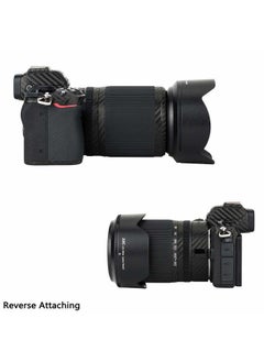 JJC Reversible Lens Hood Shade for Nikon NIKKOR Z DX 50-250mm f/4.5-6.3 VR Lens and NIKKOR Z 50mm f/1.8 S Lens Replaces HB-90A HB-90 Lens Hood Available to Attach 62mm Filter & Lens Cap  - Image 4