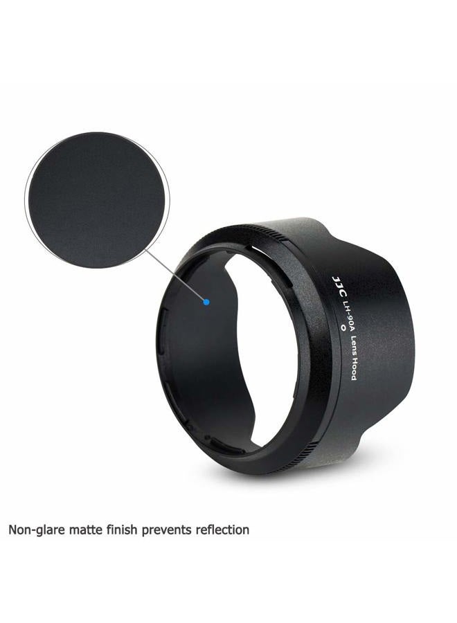 JJC Reversible Lens Hood Shade for Nikon NIKKOR Z DX 50-250mm f/4.5-6.3 VR Lens and NIKKOR Z 50mm f/1.8 S Lens Replaces HB-90A HB-90 Lens Hood Available to Attach 62mm Filter & Lens Cap - Image 2