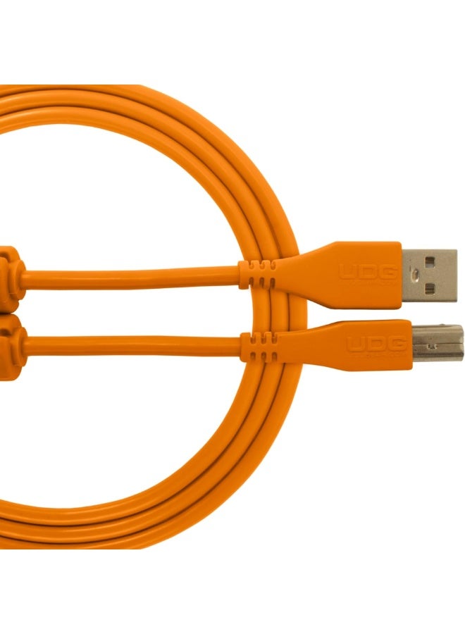 UDG Ultimate Audio Cable USB 2.0 A-B, Orange, Straight, 3 m - Image 1