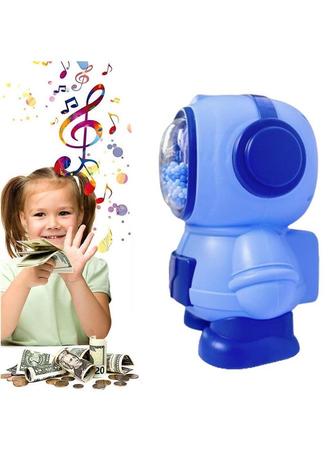 Ngel Cartoon Design Plastic Piggy Bank || Creative Cute Money Bank || Coin Saving Bank For Boys & Girls (Pack Of 1) (Astronaut - Blue) - Image 5