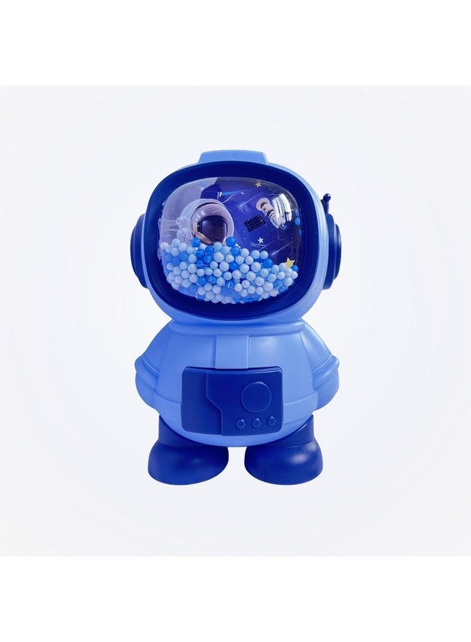 Ngel Cartoon Design Plastic Piggy Bank || Creative Cute Money Bank || Coin Saving Bank For Boys & Girls (Pack Of 1) (Astronaut - Blue) - Image 2