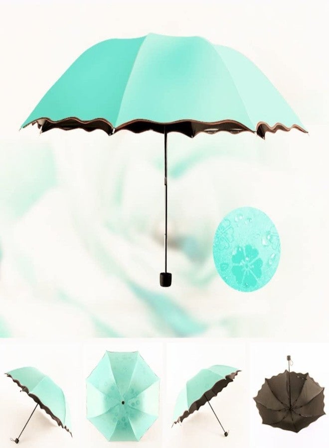 REXERA Portable Auto Travel Umbrella - Umbrellas for Rain Windproof, Strong & Easy Auto Open/Close Button for Single Use Umbrella for Wind and Rain, Perfect Car Umbrella for Men & Women (LIGHTBLUE) - Image 2