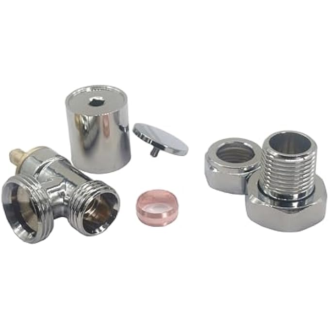 MODERN CHROME ANGLED TOWEL RADIATOR VALVES 10MM CENTRAL HEATING TAPS - Image 3