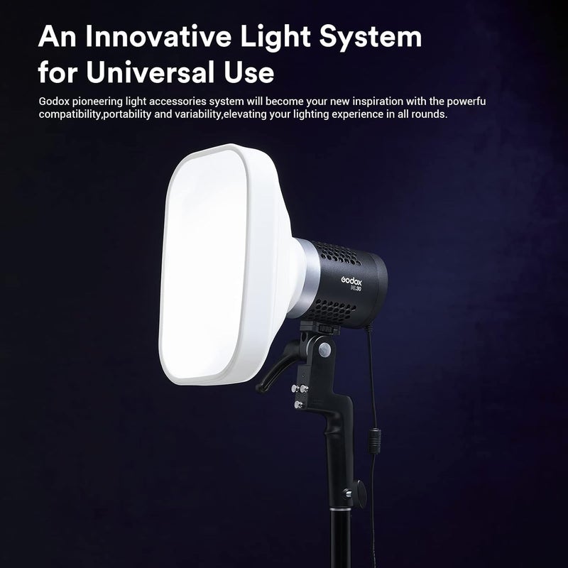 Godox طقم خيمة ناعمة ML-CS1625 مع 3 محولات لـ V1 V1S V1C V1N AD100PRO V860II V860II V850II TT685II TT685 TT600 TT560II TT520II TT660S AD200 ML30 ML30Bi ML60 ML60Bi AD300PRO AD400PRO - Image 2