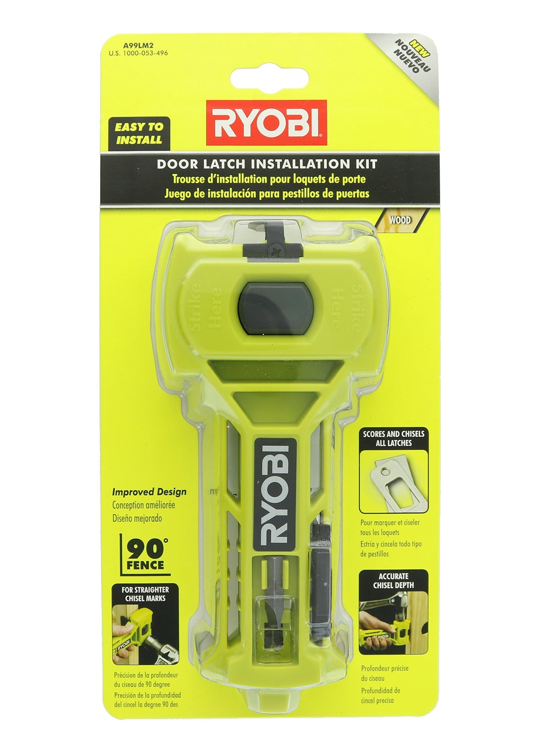 Ryobi Ryobi A99LM2 Door Latch Installation Kit for Accurate Chiseling and Scoring  - Image 1