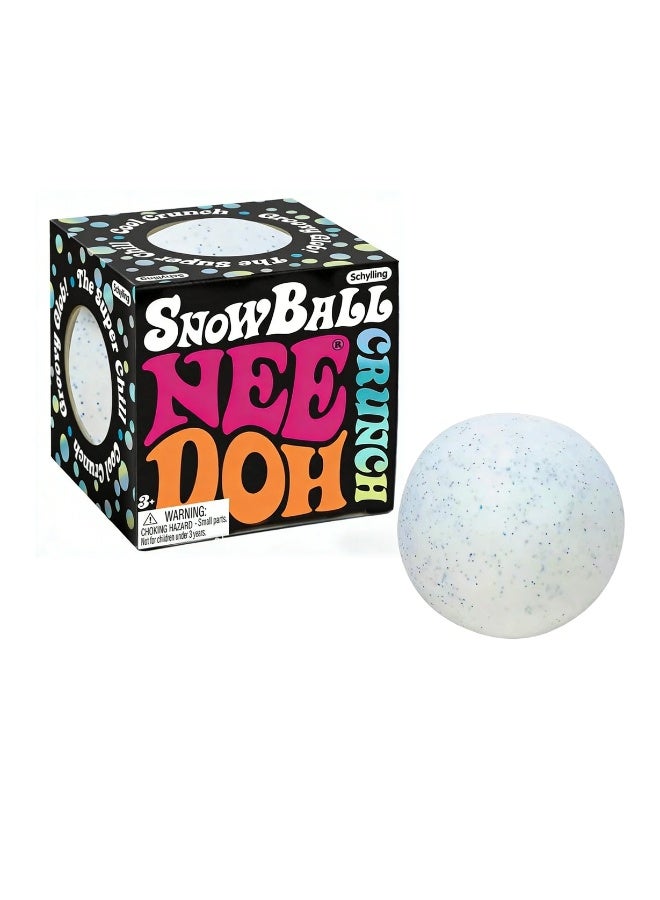 Needoh SnowBall Nee Doh - Stress-Relieving Squeezable Ball, a Sensory De-stressing Toy for Children and Adults - Image 1