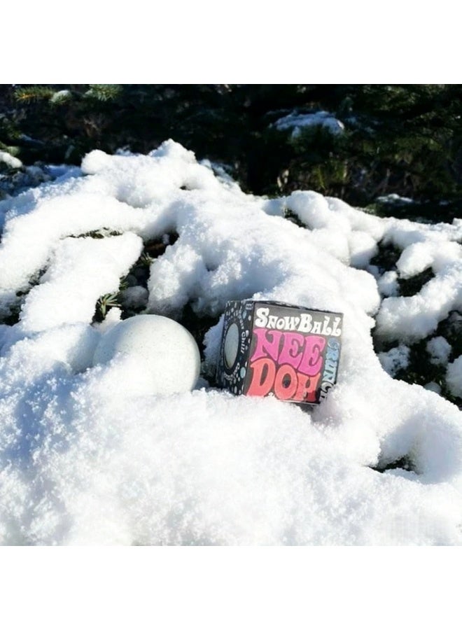 Needoh SnowBall Nee Doh - Stress-Relieving Squeezable Ball, a Sensory De-stressing Toy for Children and Adults - Image 3