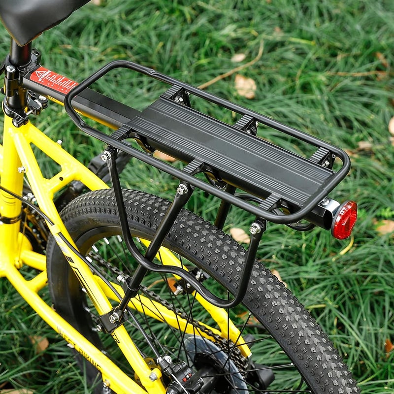 West Biking Adjustable Mountain Bike Pannier Rack - Sturdy Aluminum Cargo Carrier with Reflector, 50 kg Load Capacity - Image 2