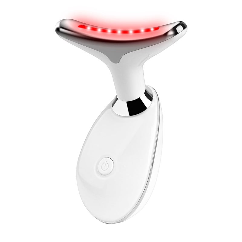 Seven-color LED light therapy beauty stick, home facial skin care light therapy instrument, face and neck blue light red light massage tool - Image 1