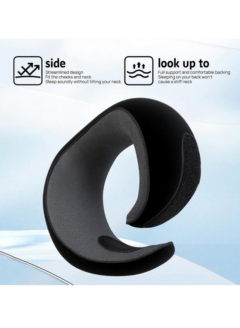 RATSAW 2025 New Memory Foam Travel Neck Pillow with Complimentary Eye Mask Earplugs and Storage Bag for an Enhanced Travel Experience - Image 3