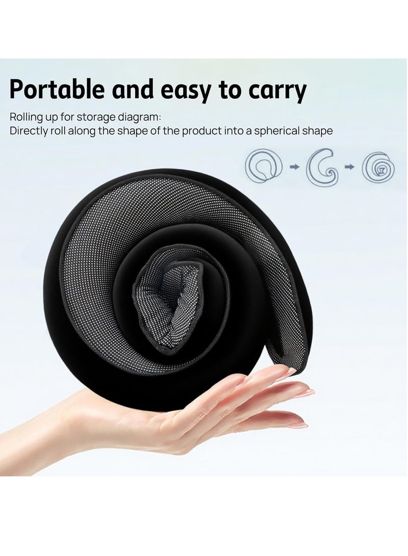 RATSAW 2025 New Memory Foam Travel Neck Pillow with Complimentary Eye Mask Earplugs and Storage Bag for an Enhanced Travel Experience - Image 4