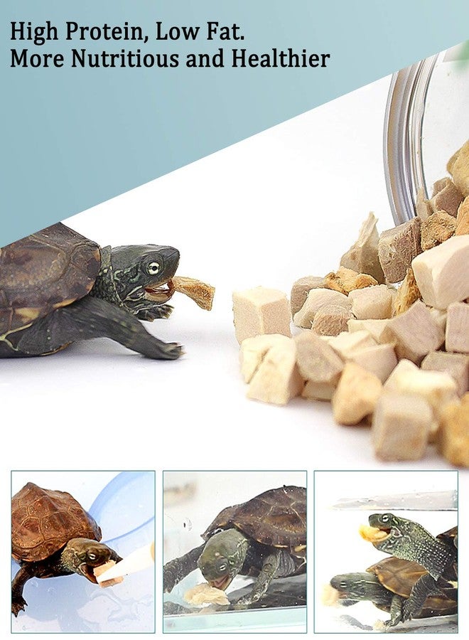 BNYEE 3 in 1 Meat Turtle Food - Chicken & Duck & Fish Meat Natural Freeze Dried Human-Grade Turtle Treats - Image 4