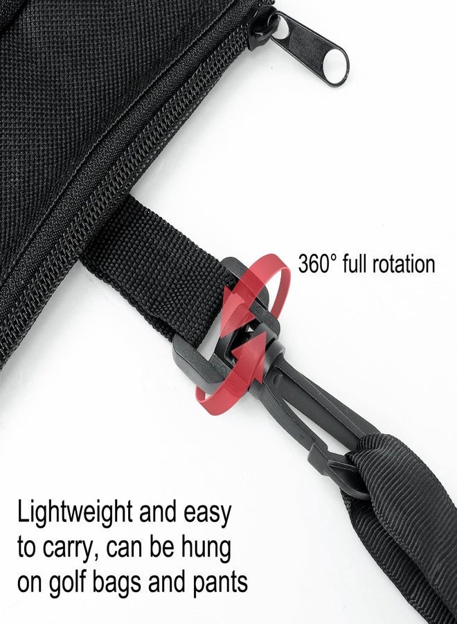 ZHSX Waterproof Golf Tee Bag,3 Pockets Removable Ball Bag for Storing Golf Balls and Other Valuables Items,Clips to Pants and Essential Accessories for Sport Enthusiasts - Image 5
