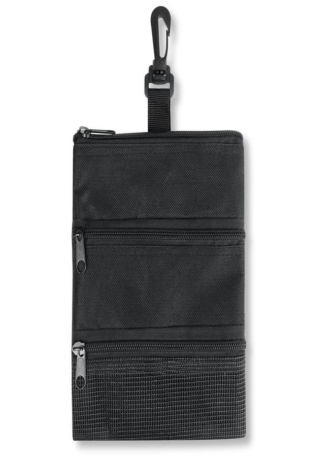 ZHSX Waterproof Golf Tee Bag,3 Pockets Removable Ball Bag for Storing Golf Balls and Other Valuables Items,Clips to Pants and Essential Accessories for Sport Enthusiasts - Image 1