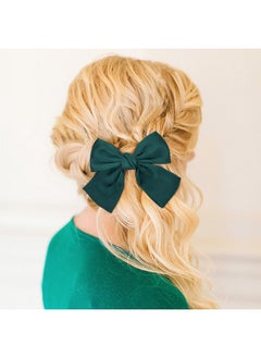 Cinaci Cinaci 15 Pieces 18cm/7" Big Oversized Silky Satin Hair Bows for Women, Large Bow Automatic Spring Hair Clips French Barrettes Accessories for Women Girls Teens Kids  - Image 4