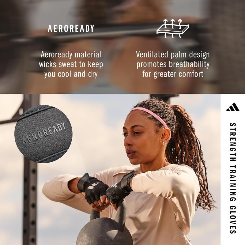 Adidas قفازات تدريب القوة من أديداس - متوسط - Image 2