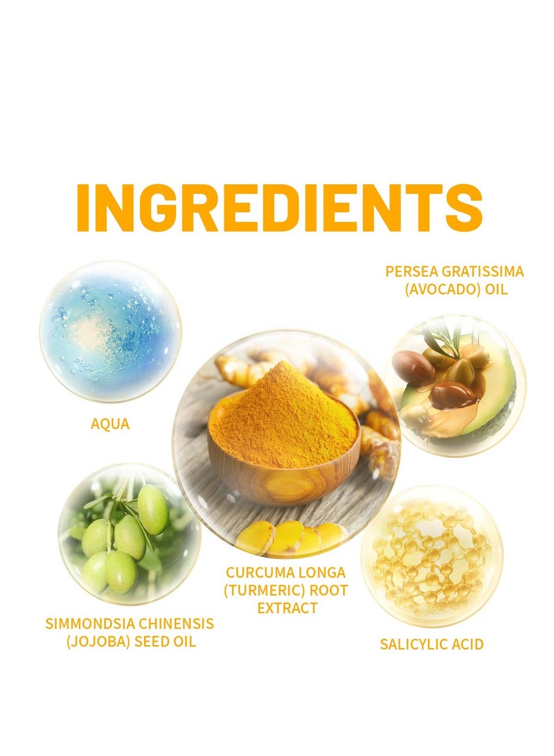 EELHOE Turmeric Face Cream & Whipped Body Butter, Skin Lightening & Anti-Aging, Moisturizer for Dark Spots, Acne, Scars, Sun Damage, Even Skin Tone 100g - Image 5