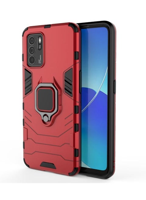 Applicable to OPPO Reno 6Z Panther Mobile Phone Case All Inclusive Red