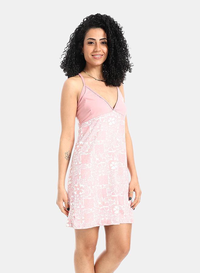 kady Pastel Pink Printed Sleepshirt - Image 2