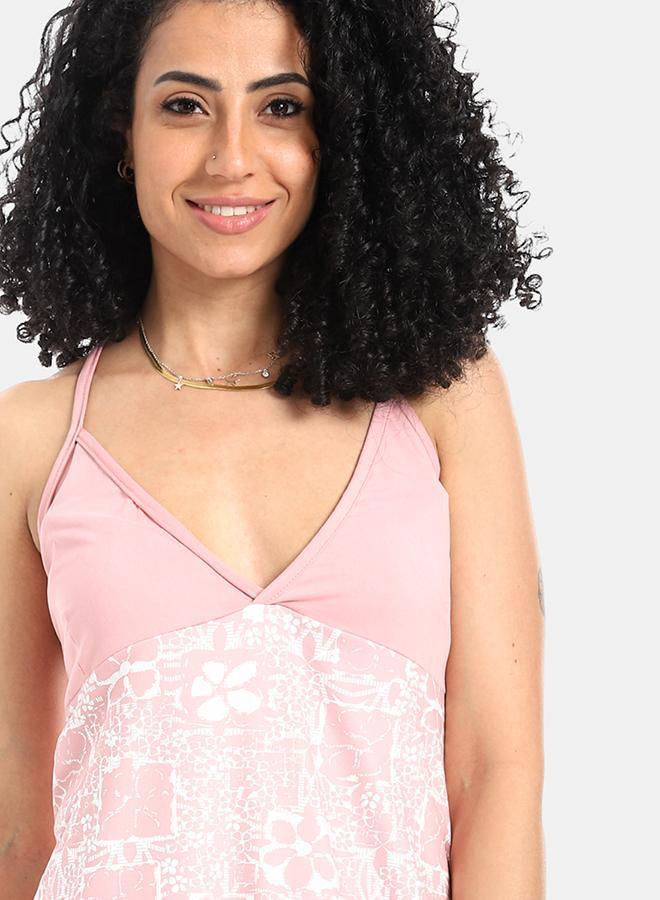 kady Pastel Pink Printed Sleepshirt - Image 4
