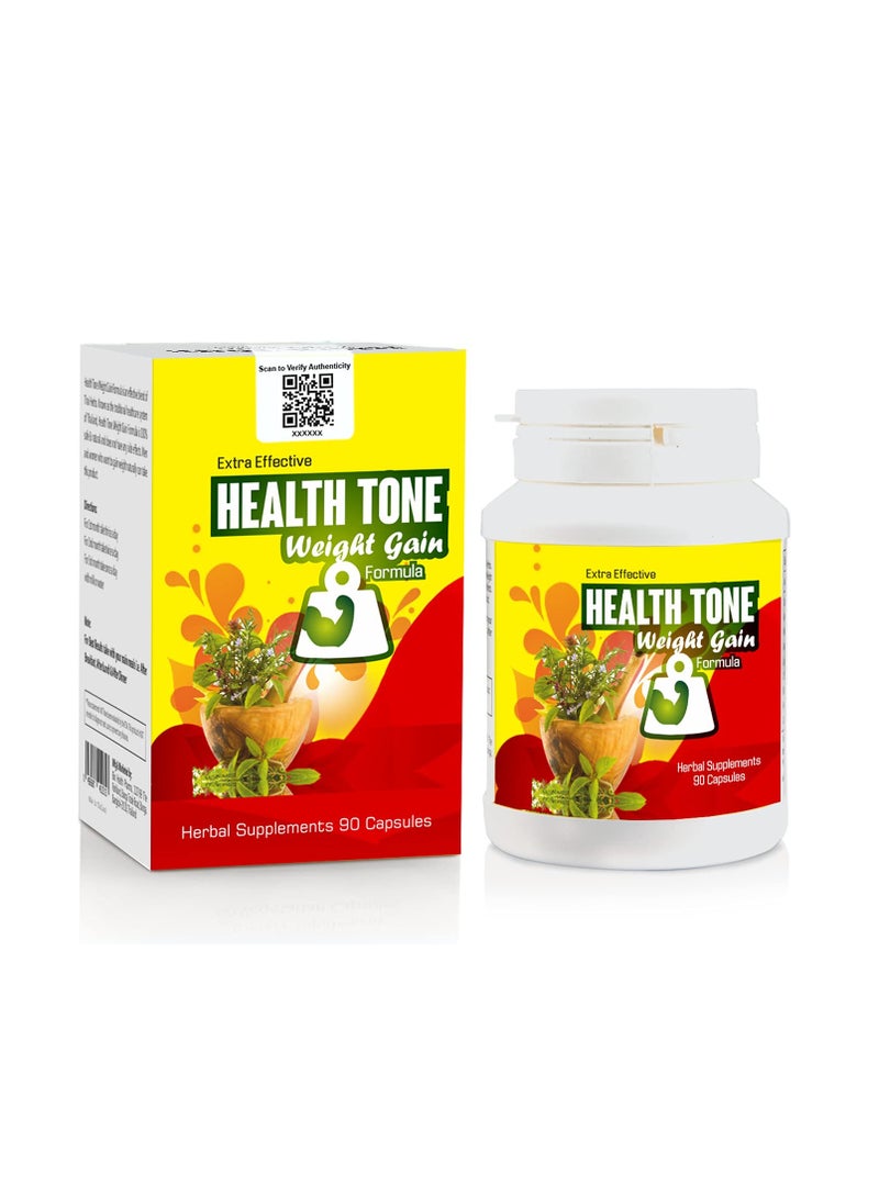 Health Tone Extra Effective Health Tone Weight Gain Capsules – Herbal Formula for Natural Weight Gain - Image 1