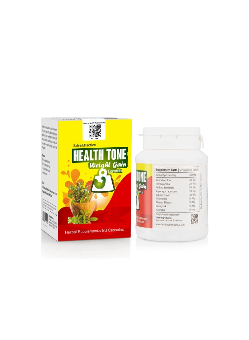 Health Tone Extra Effective Health Tone Weight Gain Capsules – Herbal Formula for Natural Weight Gain - Image 3