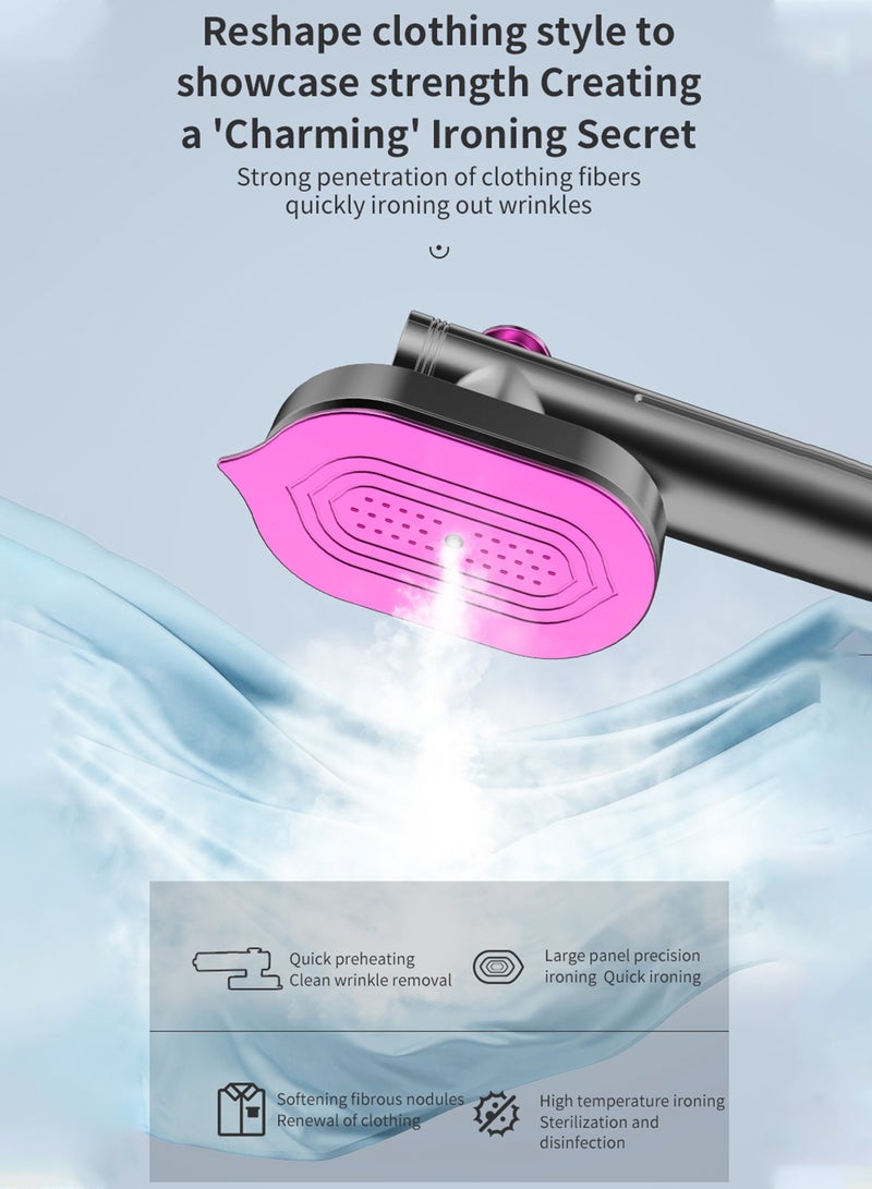 Rock Pow Mini Steamer Travel Steam Iron Garment Portable Handheld Hand Iron Shirt Iron Clothes Steamer with Hide Water Tank Dry Wet Iron for Everyday Use Business - Image 2