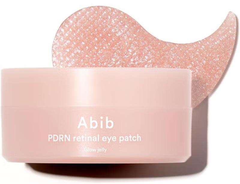 abib PDRN Retinal Eye Patch Glow jelly 60 Patches, Korean Under Eye Patches for Puffy Eyes and Dark Circles, Anti-Wrinkle, Collagen, Caffeine, Niacinamide - Image 1