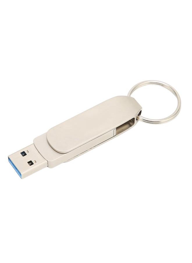 Thoraya usb3.0 + tpye-C mobile phone computer dual-use USB flash drive with keychain 2 in 1 OTG USB3.0 to USB C drive USB3.0 flash memory stick high speed flash drive thumb drive for Windows/Mac, Type C smartphones, tablets 16GB  - Image 2