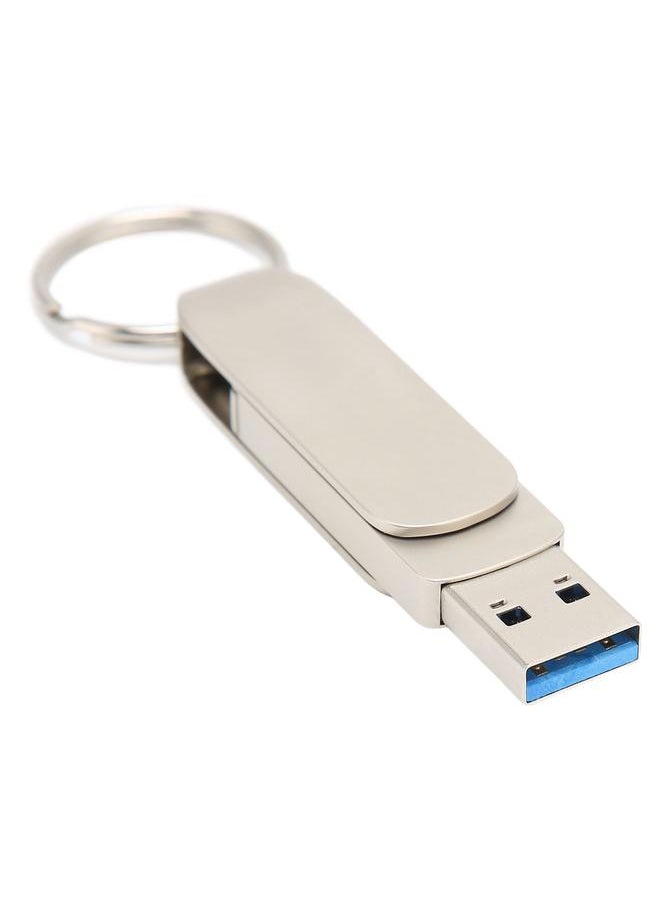 Thoraya usb3.0 + tpye-C mobile phone computer dual-use USB flash drive with keychain 2 in 1 OTG USB3.0 to USB C drive USB3.0 flash memory stick high speed flash drive thumb drive for Windows/Mac, Type C smartphones, tablets 16GB  - Image 1