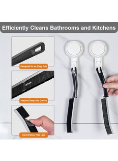 Skytone SKYTONE Mini Gap Cleaning Brush (Pack of 2) Hard Bristle Gap Brush for Cleaning Multipurpose Crevice Cleaning Brush Dead Corner Cleaning Brush Used for Home Toilet Bathroom Kitchen Tiles Window (2)  - Image 2