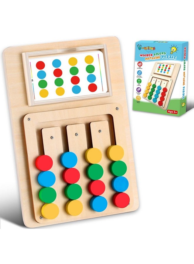 V-Opitos Color Matching Puzzle Toys, Montessori Brain Teasers Game For Kids Age 3, 4, 5, 6, 7 Years Old, Road Trip Toys For Boys & Girls, Handheld Games For Travel, Ideal Christmas, Birthday Gifts - Image 1