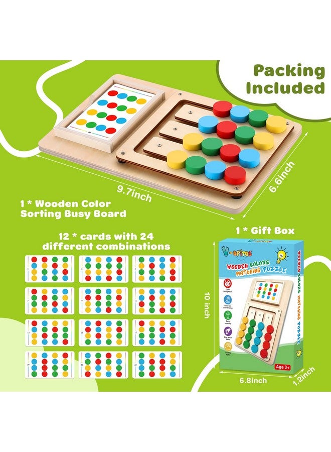 V-Opitos Color Matching Puzzle Toys, Montessori Brain Teasers Game For Kids Age 3, 4, 5, 6, 7 Years Old, Road Trip Toys For Boys & Girls, Handheld Games For Travel, Ideal Christmas, Birthday Gifts - Image 5
