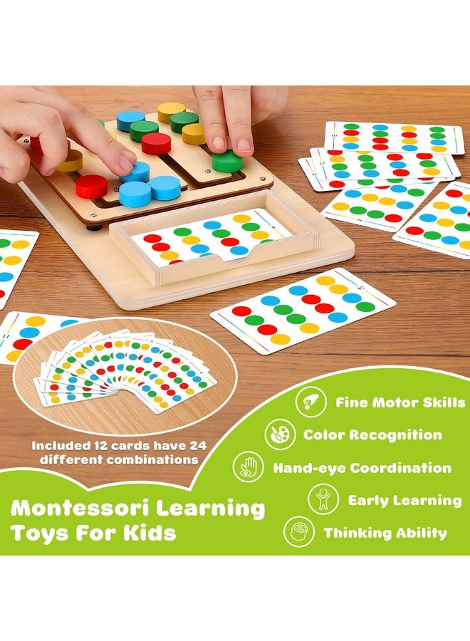 V-Opitos Color Matching Puzzle Toys, Montessori Brain Teasers Game For Kids Age 3, 4, 5, 6, 7 Years Old, Road Trip Toys For Boys & Girls, Handheld Games For Travel, Ideal Christmas, Birthday Gifts - Image 3