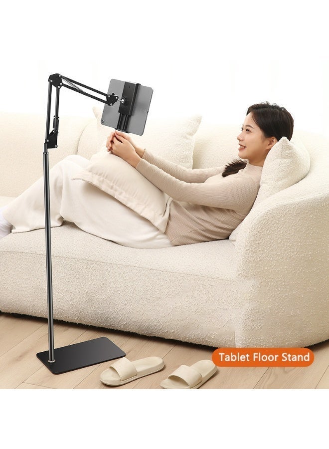 YZMA GLOBAL Flexible 360° Rotating Tablet Floor Holder Stable Heavy Duty Base Adjustable Stand for iPad ,Mobile Phone,Game Console - Image 2
