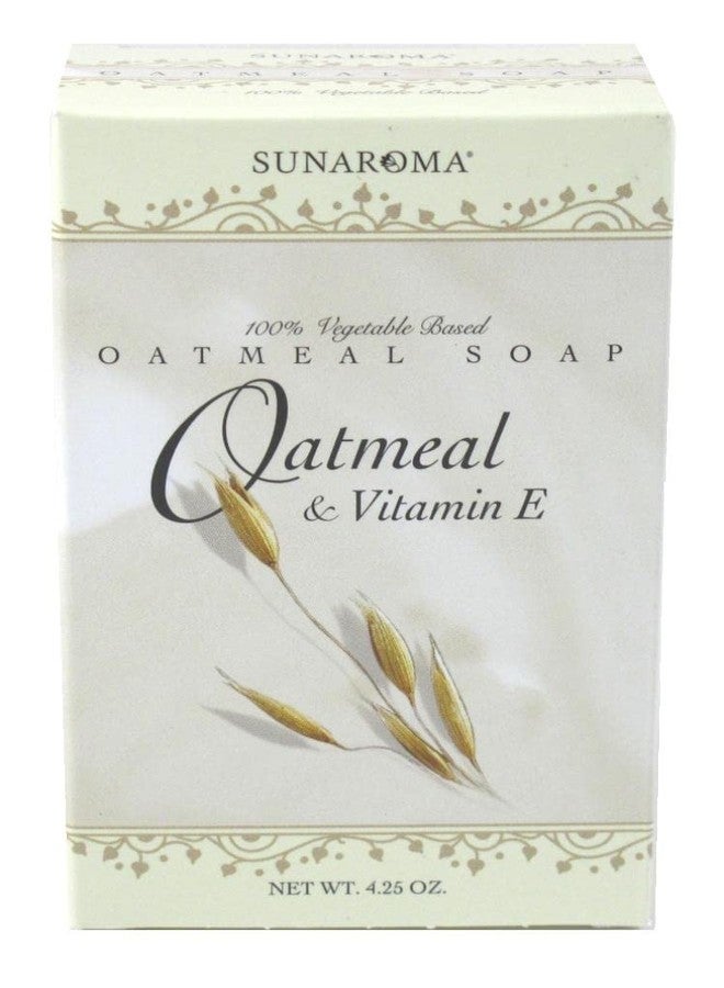 SUNAROMA Oatmeal Soap with Vitamin E (4.25 oz - 100% Vegetable Based Soap - Great for Sensitive or Eczema Prone Skin - Made in the USA, Sulfate Free - Image 4
