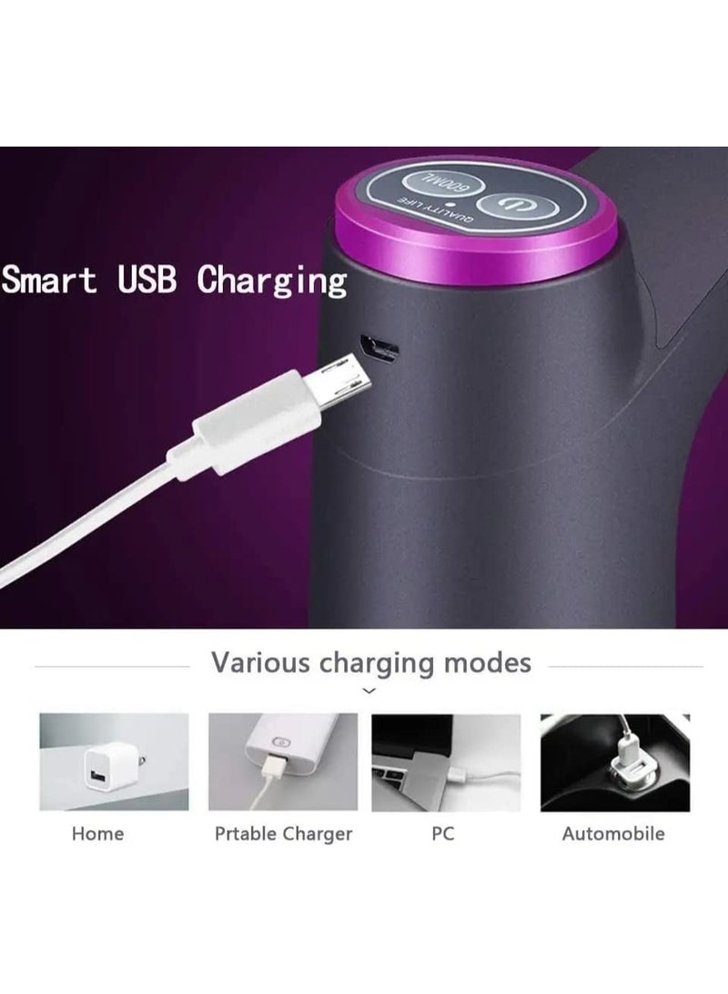 Water Dispenser Pump for 5 Gallon Bottle Free Quantitative Drinking Water Pump Portable USB Charging Electric Bottle Pump Multipurpose Dispenser for Home Camping - Image 4
